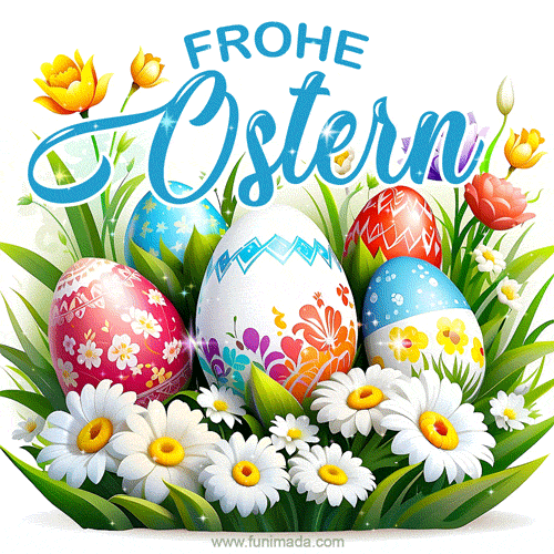 Frohe Ostern! Писанки в квітах